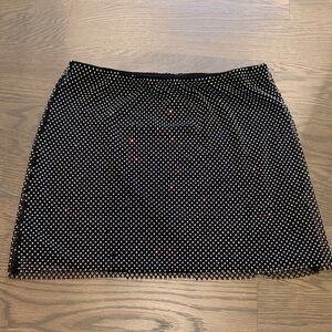 Steve Madden Rinestone Black Skirt